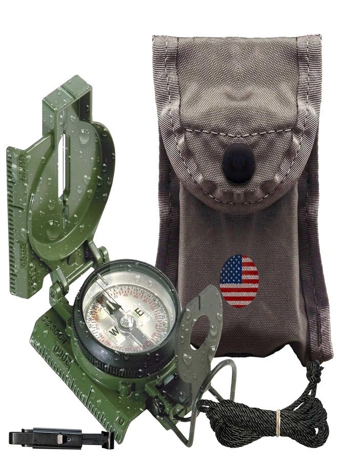 Cammenga Compass Military Grade Phosphorescent - Lensatic Compass Shock, Sand, and Waterproof, Tactical, Navigation - Made in The USA - Image 1